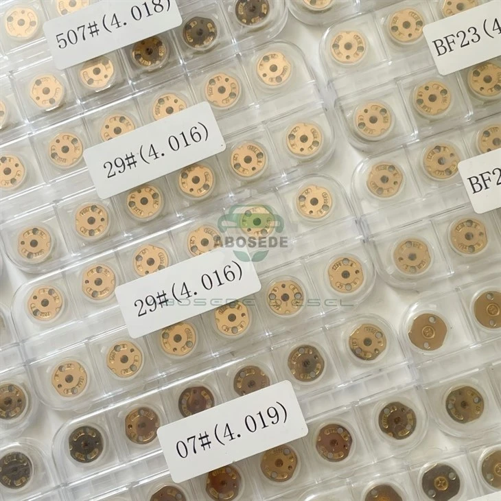 501# Common Rail Valve Plate | Titanium Gold Coated High-Precision Diesel Injector Orifice Plate factory
